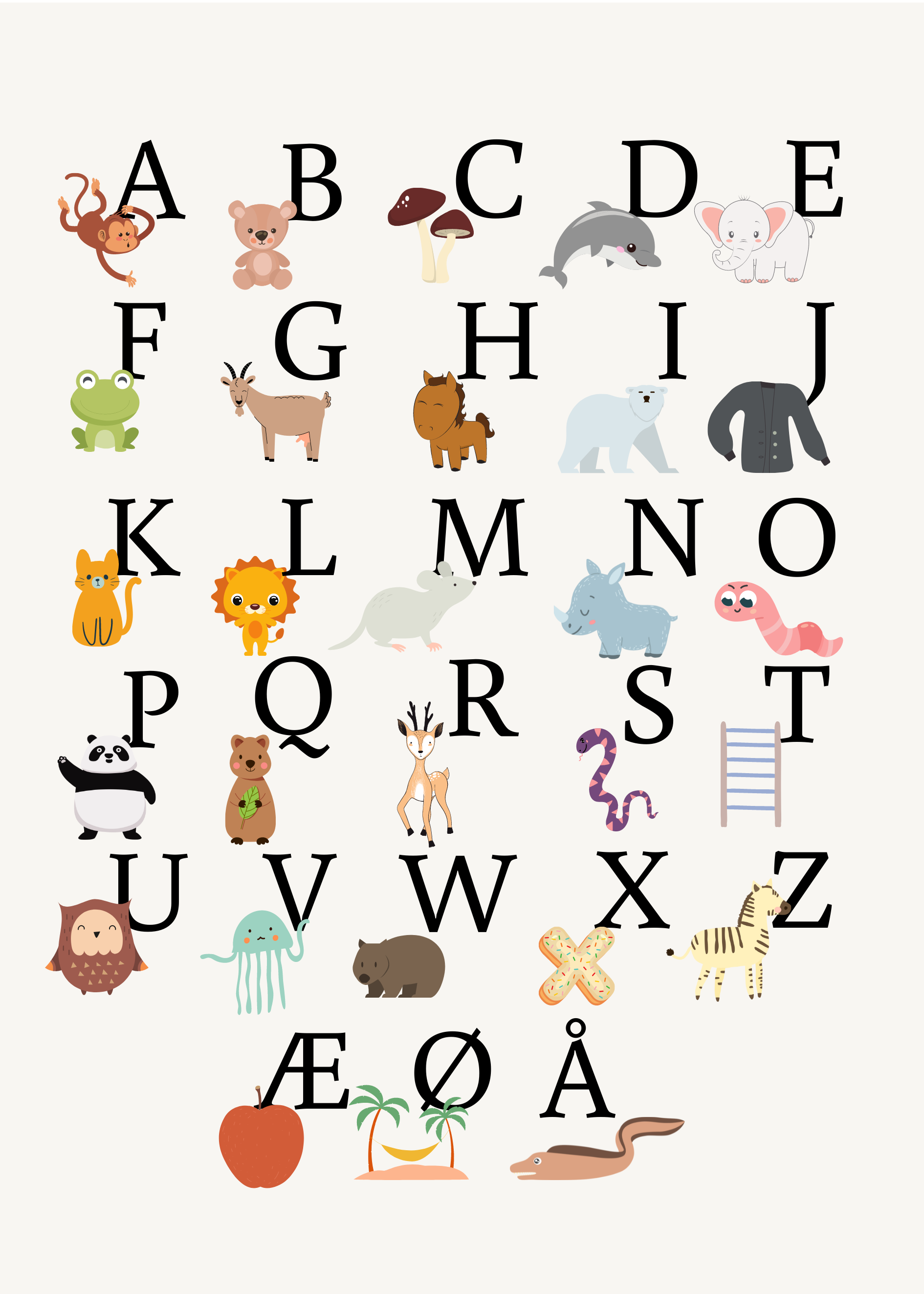 "Lær alfabetet"